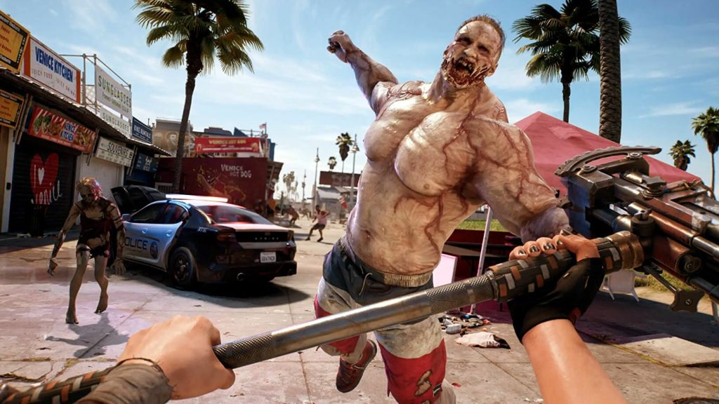 dead island 2 ripped zombie attacking