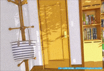 kanojo walking into room